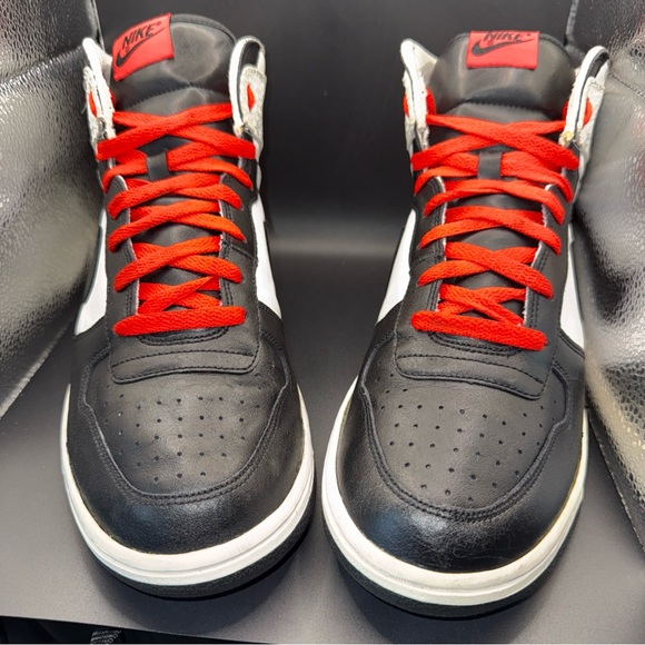 Size 11.5 - Big Nike High Black Crimson Safari 336608-102 Rare Vintage 8/10